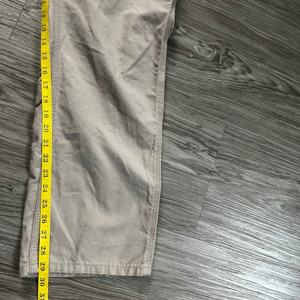 Carhartt Mens Canvas Carpenter Pants Tan Khaki Utility Workwear 29x30 - Picture 7 of 8